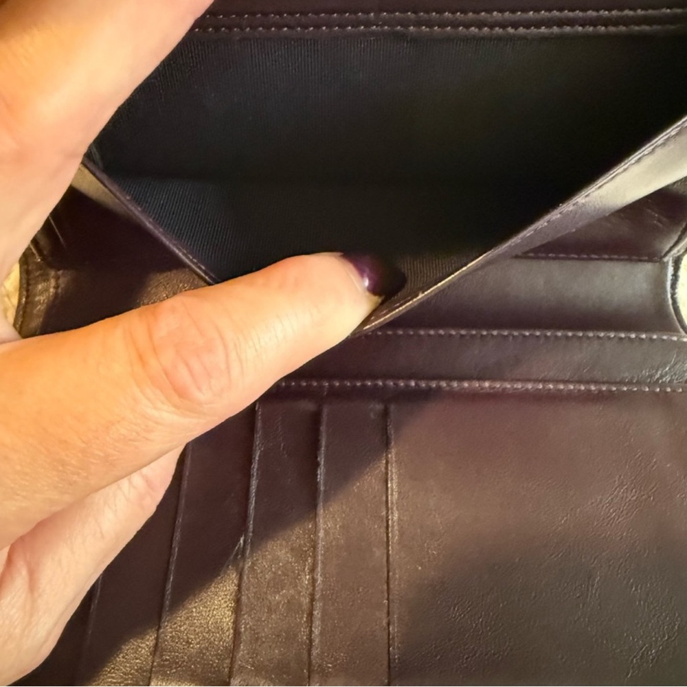 CHANEL Plum Purple Diamond Stitch Burgundy Flap Wallet - Vintage FULL INCLUSION - Picture 13 of 13